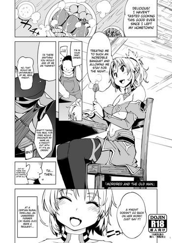 Outdoor Mordred ga Oji-san to | Mordred and the Old Man- Fate grand order hentai Private Tutor