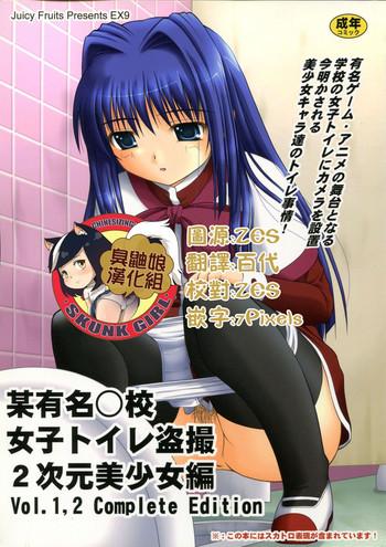 Groping Bou Yuumei Koukou Joshi Toilet Tousatsu 2-jigen Bishoujo Hen Vol. 1, 2 Complete Edition- Kanon hentai Slender