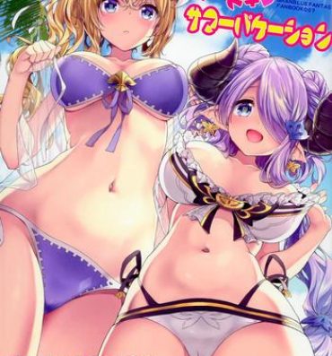Pussy Fingering Narmaya & Jeanne to Dokidoki Summer Vacation- Granblue fantasy hentai Free Blowjob