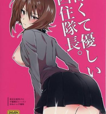 Spread Kowakute Yasashii Nishizumi Taichou.- Girls und panzer hentai Pov Blow Job